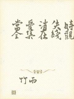 当爱消失时短剧全集在线观看
