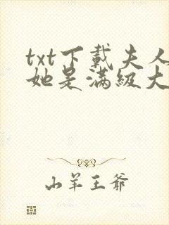 txt下载夫人她是满级大佬