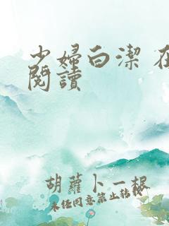 少妇白洁 在线阅读