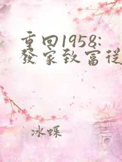 重回1958:发家致富从南锣鼓巷开始
