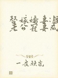替嫁娇妻:腹黑老公宠妻成瘾 燕儿飞