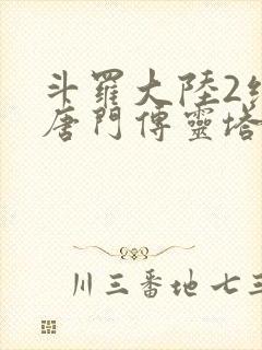 斗罗大陆2绝世唐门传灵塔