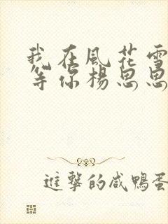 我在风花雪月里等你杨思思结局