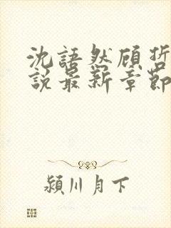 沈语然顾哲年小说最新章节更新时间表