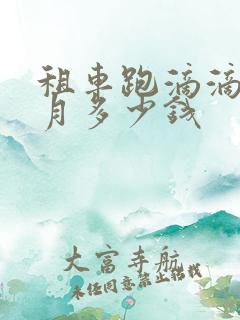 租车跑滴滴一个月多少钱