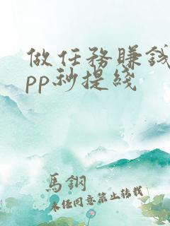 做任务赚钱的app秒提线