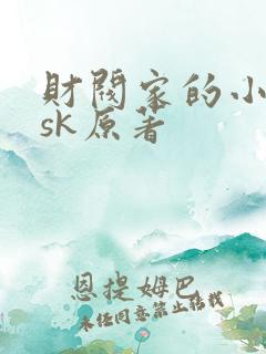 财阀家的小儿子sk原著