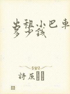 出租小巴车一天多少钱
