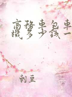 商务车包车带司机多少钱一天
