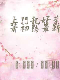 上门龙婿叶辰,萧初然最新版