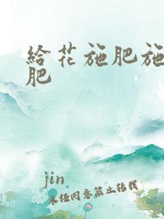 给花施肥施什么肥