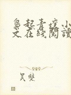 枭起青壤小说全文在线阅读