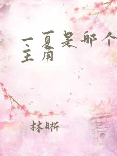 一夏是哪个动漫主角