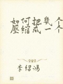 如何把几个文件压缩成一个压缩包
