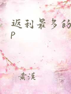返利最多的app