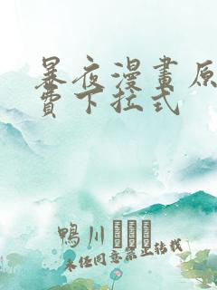 暴夜漫画原著免费下拉式
