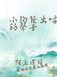 小狗发出咕咕咕的声音