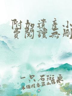 附加遗产小说免费阅读无删减
