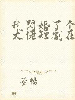 我闪婚了个财阀大佬短剧在线观看