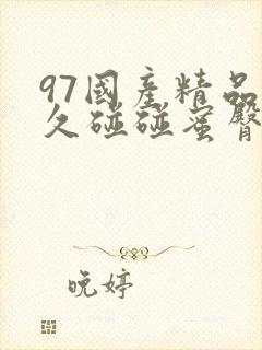 97国产精品久久碰碰蜜臀