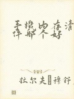 手机内存清理软件哪个好