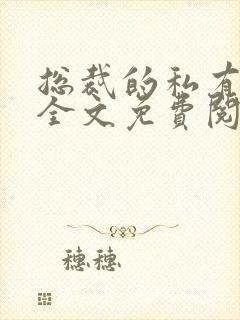 总裁的私有宝贝全文免费阅读