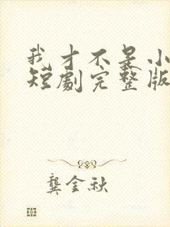 我才不是小可怜短剧完整版