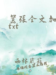 嚣张全文加番外txt