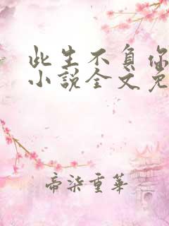 此生不负你情深小说全文免费阅读