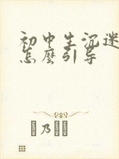 初中生沉迷游戏怎么引导