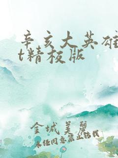 辛亥大英雄txt精校版
