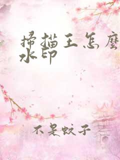 扫描王怎么去除水印