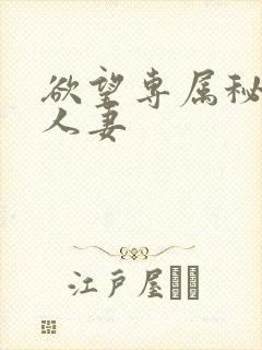 欲望专属秘书:人妻