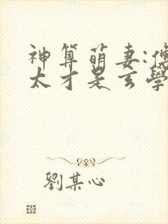 神算萌妻:傅太太才是玄学真大佬