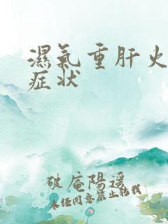 湿气重肝火旺的症状