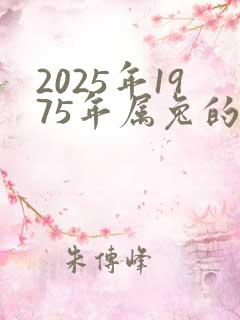 2025年1975年属兔的全年运程