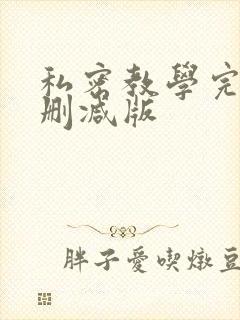 私密教学完整无删减版