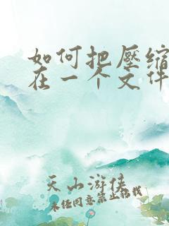 如何把压缩包放在一个文件里