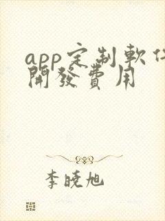 app定制软件开发费用