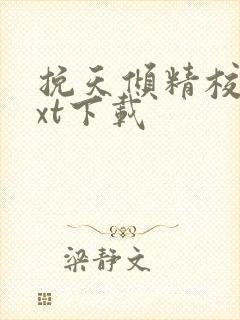 挽天倾精校版txt下载