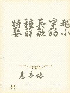 特种兵穿越抗战娶薛敏的小说