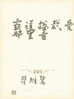 霸道总裁爱上我哪里看