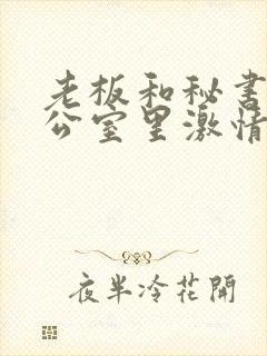 老板和秘书在办公室里激情啪啪啪