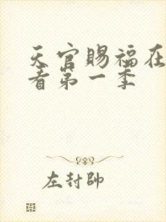 天官赐福在线观看第一季