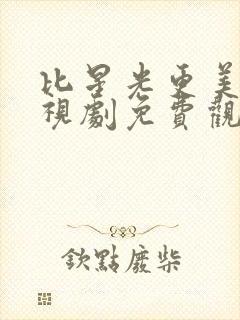 比星光更美丽电视剧免费观看全集
