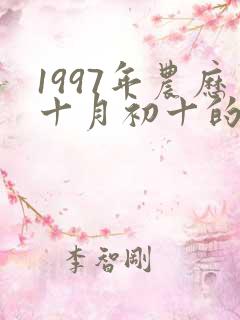 1997年农历十月初十的生辰八字