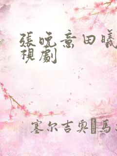 张晚意田曦薇电视剧