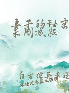 妻子的秘密电影未删减版