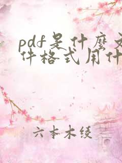 pdf是什么文件格式用什么软件打开