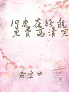 19岁在线观看免费高清完整版韩剧